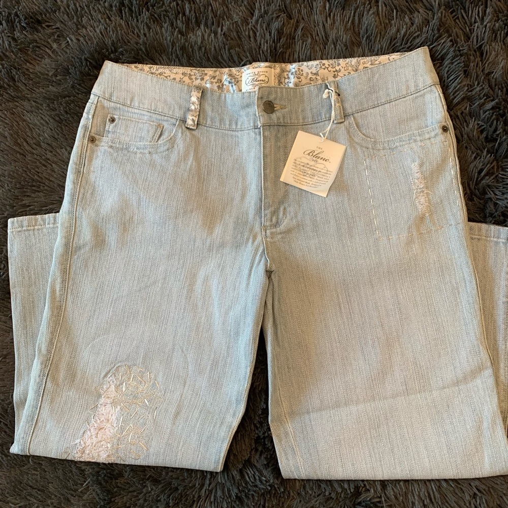 White House Black Market Crop Jeans Size 14